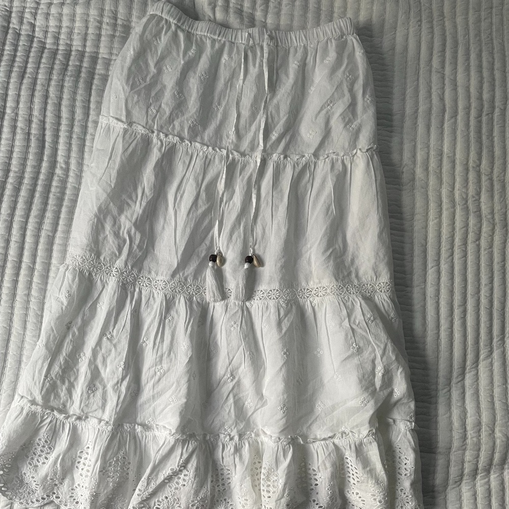 long white skirt